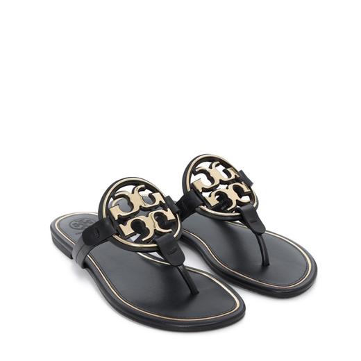 tory burch 托里伯奇 女士 皮革拖鞋