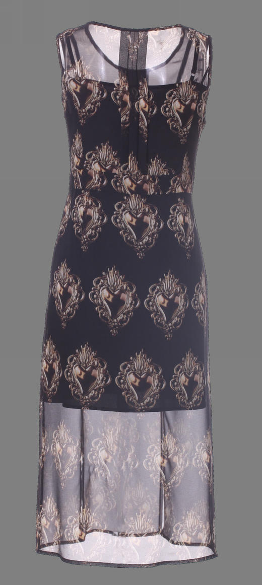 1S7815-黑色连衣裙--叶落--《梵高的花园》 商品图4