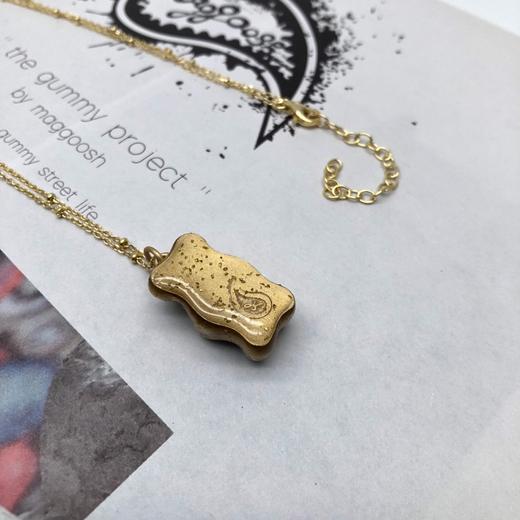 北京仓｜Maggoosh-Gummy-闪闪金小熊 项链［希腊设计师］ 商品图2