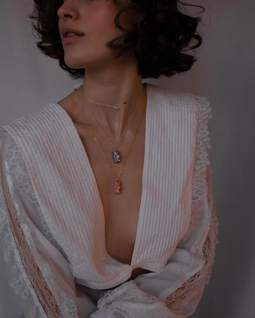 北京仓｜Maggoosh-Gummy-蓝色树莓小熊 项链［希腊设计师］ 商品图0