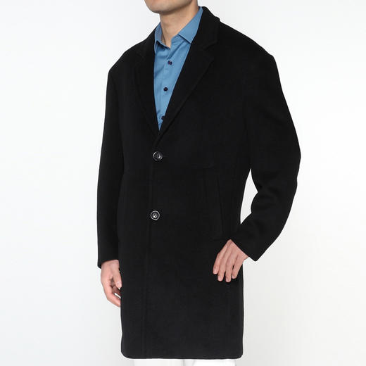 Marco Azzali 玛珂爱萨尼黑色中长款风衣Y3902200 商品图1