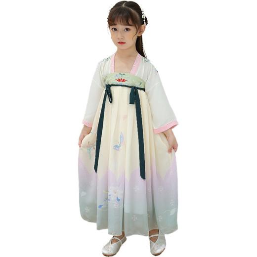 SYCB-19806爆款新品春秋女童汉服齐胸襦裙古装刺绣仙女裙XCX 商品图4