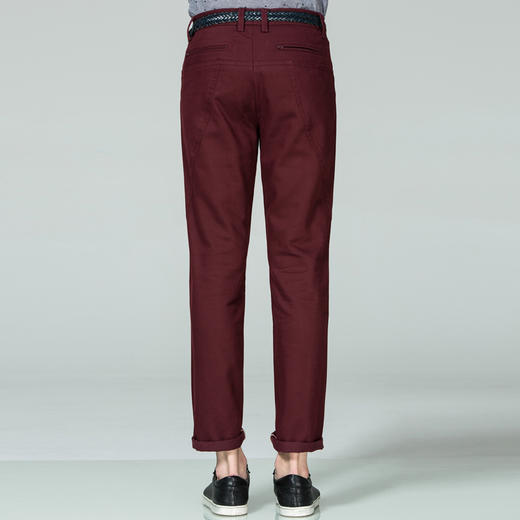 Marco Azzali 暗红色休闲裤 P3309900 商品图3