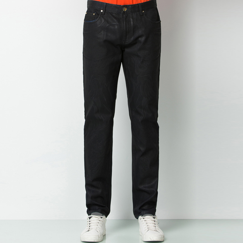 Marco Azzali 黑色激光喷印牛仔裤 P3709200