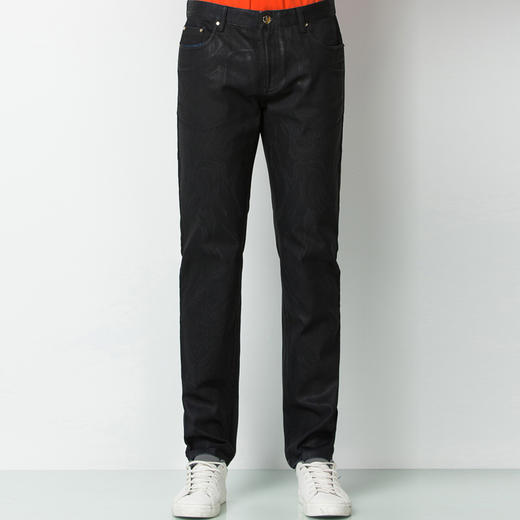 Marco Azzali 黑色激光喷印牛仔裤 P3709200 商品图0