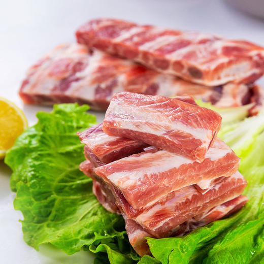 顺丰包邮金字猪肉肋排4斤冷冻排骨条肉进口猪肉猪肋排现切仔排肉