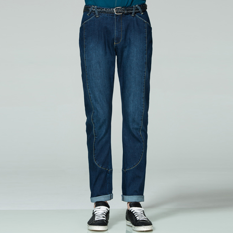 Marco Azzali 蓝色裤身分割牛仔裤 P3507600
