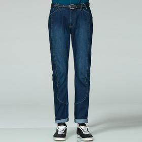 Marco Azzali 蓝色裤身分割牛仔裤 P3507600