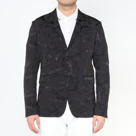 Marco Azzali 黑色迷彩提花单西H5004200