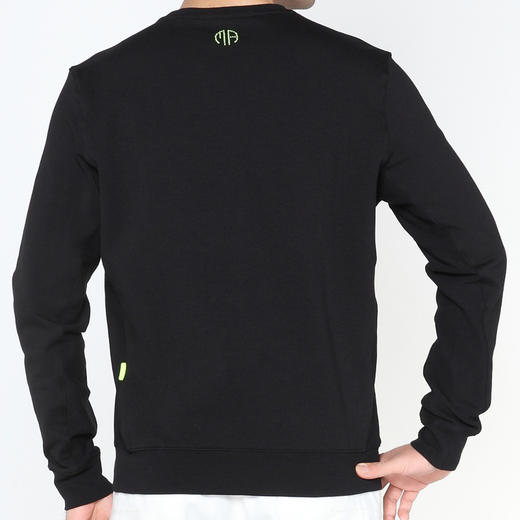 Marco Azzali 黑色刺绣豹头长袖T恤卫衣 T5003200 商品图2