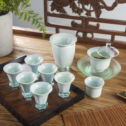 KANPURA 梦化青烟晶瓷茶具 高级套装 商品图1