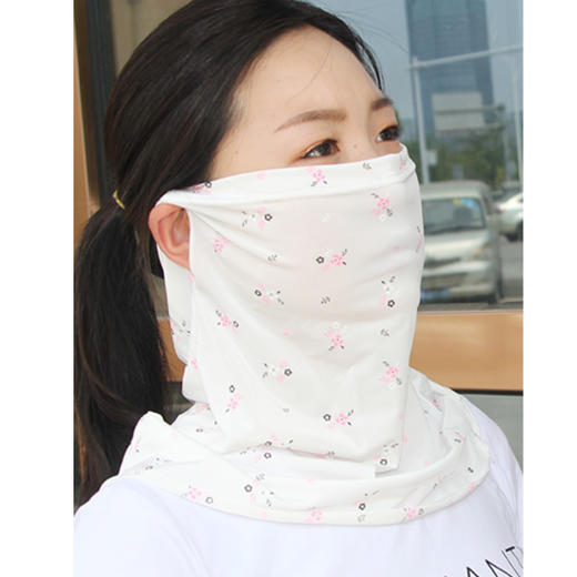 口罩防晒护颈女夏季全遮脸冰丝薄款骑行工具大面罩遮阳透气大围脖 商品图9