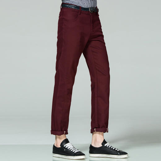 Marco Azzali 暗红色休闲裤 P3309900 商品图2