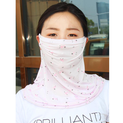 口罩防晒护颈女夏季全遮脸冰丝薄款骑行工具大面罩遮阳透气大围脖 商品图5