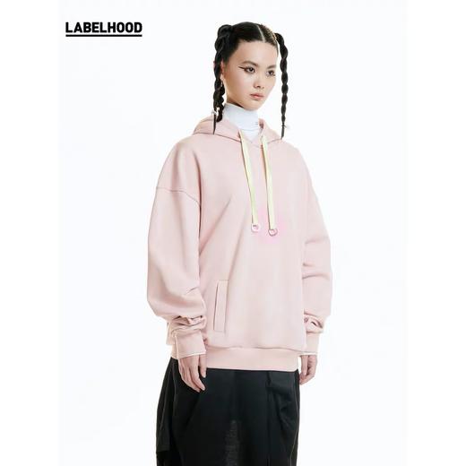 8ON8 2020春夏新款 简约设计印花卫衣宽松连帽粉色少女感 SS20-88-H-02-05 商品图0