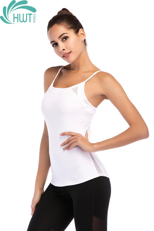 (清仓价不退换）HWT瑜伽双肩纱网显瘦背心上衣瑜伽舞蹈户外运动夏季瑜伽服 商品图6