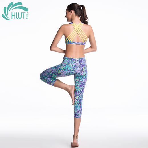 《活动价 不退换》高强度支撑瑜伽丛林田园内衣圆领BRA（含胸垫） 商品图4