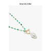 设计师女鞋lost in echo绿玛瑙手工串珠巴洛克珍珠叠戴项链 商品缩略图3