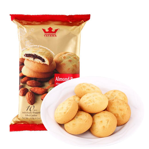 TATAWA巴旦木巧克力曲奇饼干120g 商品图0