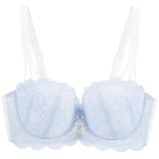 奶糖派大罩杯小贝壳蓝半杯内衣圆润饱满上托舒适春夏新品大胸内衣 商品图4