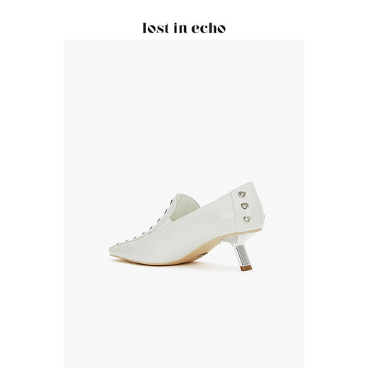 【微瑕疵不退不换】设计师女鞋lost in echo气眼装饰猫跟乐福鞋 商品图4