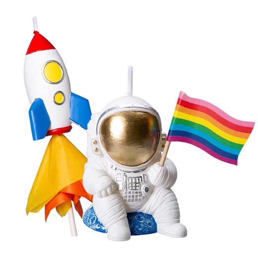 【卡通蜡烛】宇航员/火箭 商品图0