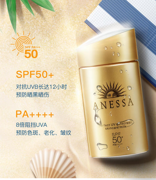 安热沙金灿倍护防晒乳60mlSPF50+ 商品图2