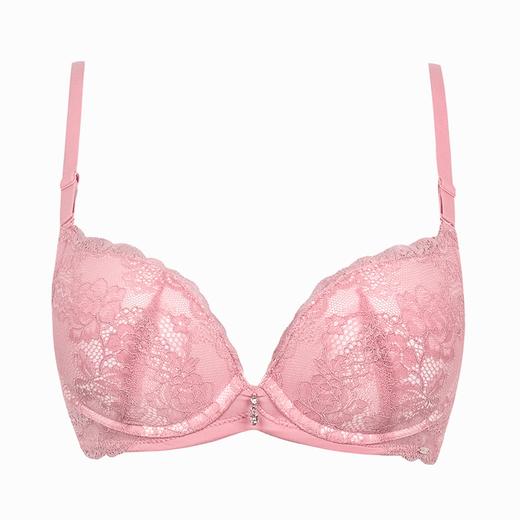 【秒杀品不退不换】皇家丽美小胸聚拢蕾丝性感记忆钛圈文胸内衣上薄下厚WJ907-2 商品图5