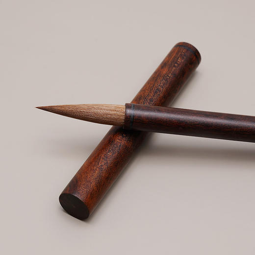 西泠印社 怀秀纯狼毫小楷毛笔书法练习豹纹木材质临摹写字软笔 商品图1