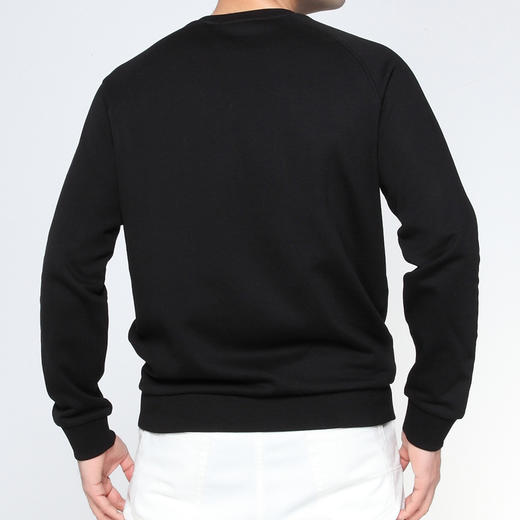 Marco Azzali 黑色豹头胶印长袖圆领针织卫衣 T5104200 商品图2