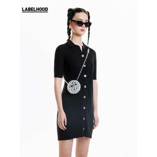 PLY-KNITS 2020春夏新品 纯色修身羊绒针织连衣裙优雅知性 CZ16 商品图0