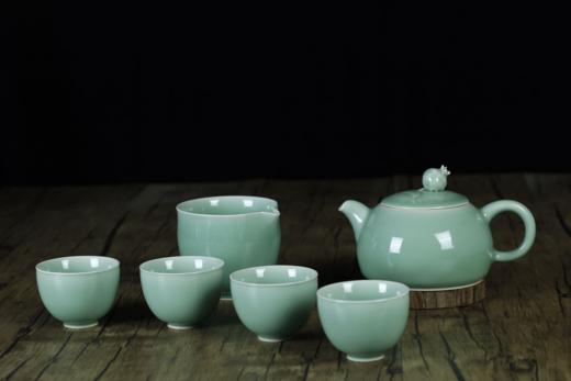 工艺美术大师王利军石榴茶器  送大师青瓷盖碗 商品图0