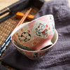 日本中平碗 招财猫 红 S 商品缩略图0