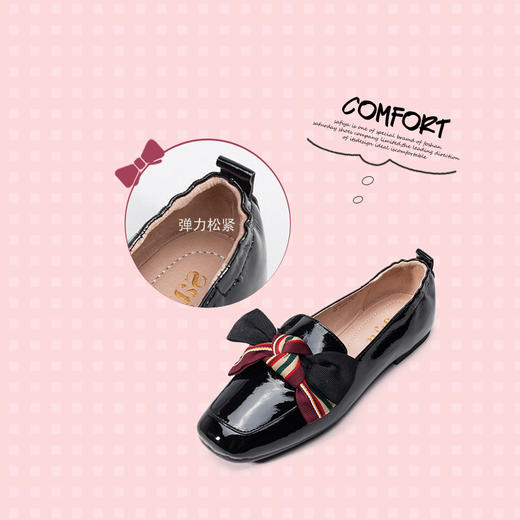 商场同款 | safiya索菲娅2020新款平底牛漆皮蝴蝶结女单鞋SF01111025 商品图4