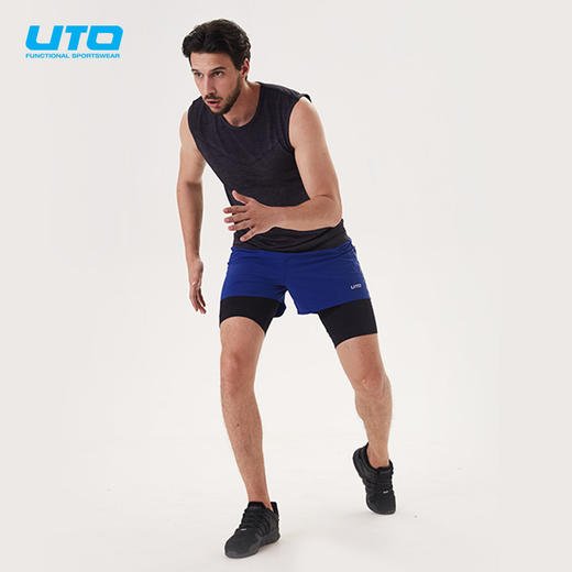 UTO马拉松跑步短裤健身二合一短裤2.0 商品图3