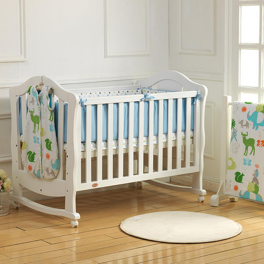 【有问题下架】i-baby 耶鲁宝贝进口山毛榉木童床婴儿床 商品图1