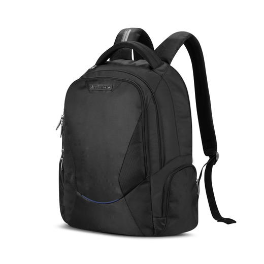 【美旅】轻便耐磨 男士通勤商务 多隔层大容量 舒适背负 减震肩带  独立加厚电脑保护层 通风背板  双肩包BX9升级 商品图6