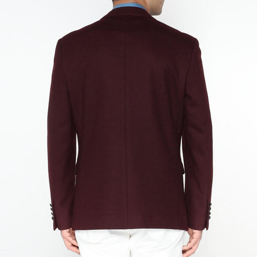 Marco Azzali 红色羊毛混纺单西 H5153200 商品图2