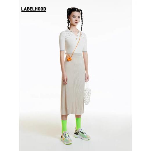 PLY-KNITS 2020春夏新品 纯色修身羊绒上衣五分袖简约优雅知性 CZ22 商品图1