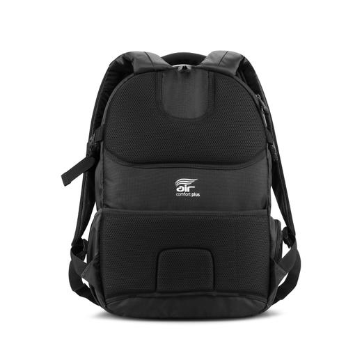 【美旅】轻便耐磨 男士通勤商务 多隔层大容量 舒适背负 减震肩带  独立加厚电脑保护层 通风背板  双肩包BX9升级 商品图7