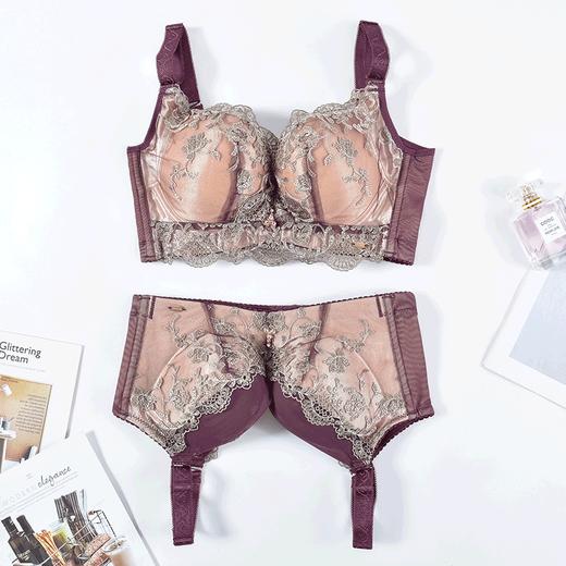 【秒杀品不退不换】皇家丽美记忆钛圈文胸小胸聚拢华丽刺绣宽侧收内衣WJ1835-3 商品图3