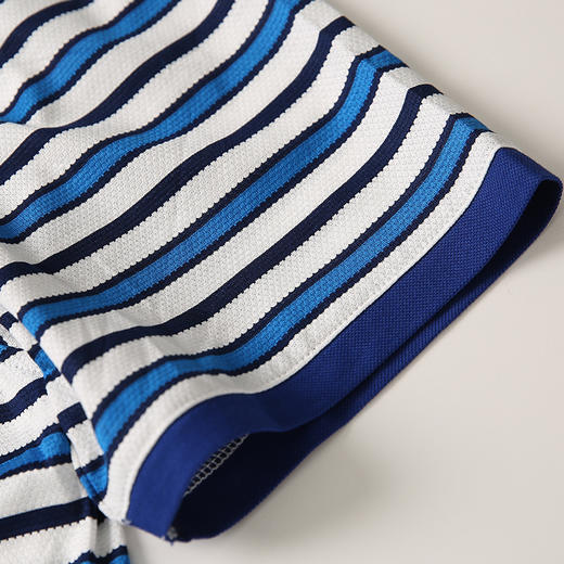 YvesFigarau伊夫·费嘉罗夏季男士简约舒适修身透气商务休闲圆机短袖T恤615814 商品图5