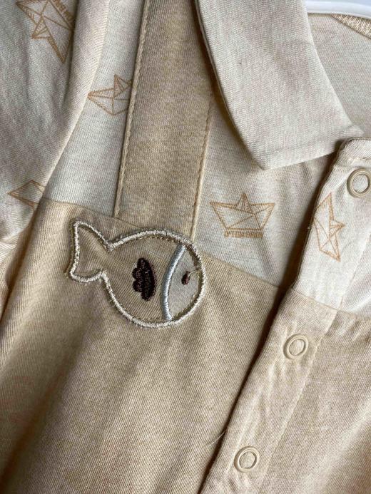 棉果果夏季新疆彩棉纯棉对开连体衣连身衣哈衣M201722120210 商品图3