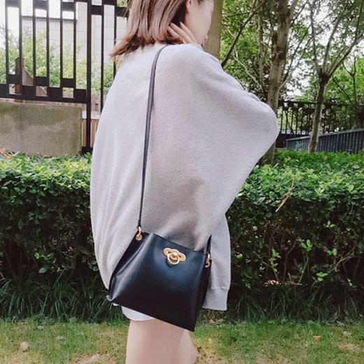 西村名物真皮包包女包新款时尚斜挎包女百搭ins单肩包 商品图2