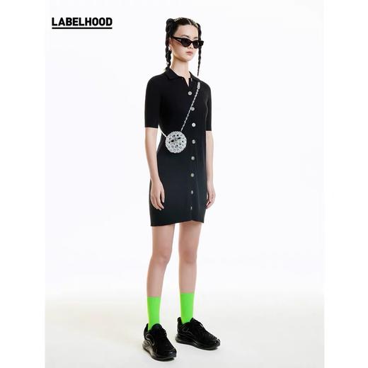 PLY-KNITS 2020春夏新品 纯色修身羊绒针织连衣裙优雅知性 CZ16 商品图1