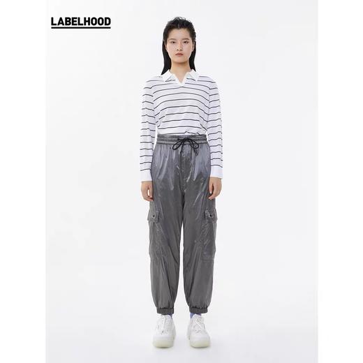 PLY-KNITS 100%羊毛横间无扣套头衫v领打底衫百搭女 CF17 商品图4