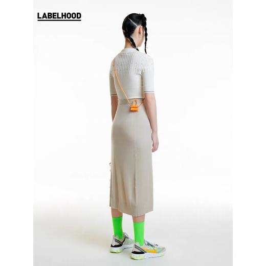 PLY-KNITS 2020春夏新品 纯色修身羊绒上衣五分袖简约优雅知性 CZ22 商品图3