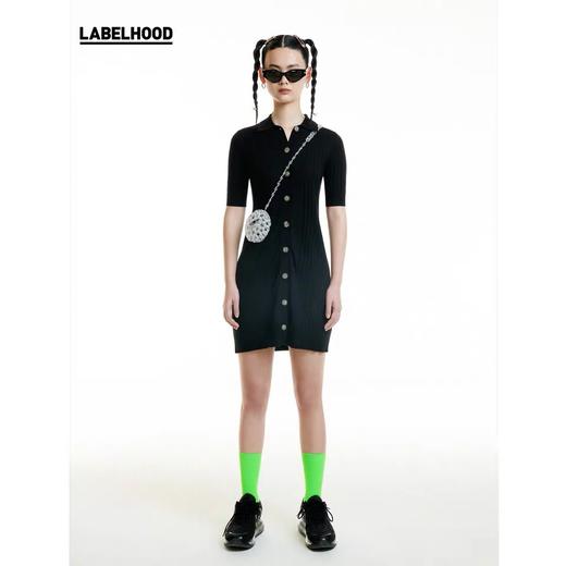 PLY-KNITS 2020春夏新品 纯色修身羊绒针织连衣裙优雅知性 CZ16 商品图2