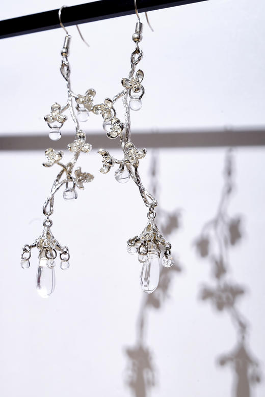 幻彩花枝水滴耳环agyp20009