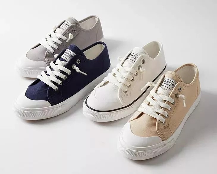 不怕水不用系鞋带英国rockfish防水懒人帆布鞋雨天也扛得住的颜值